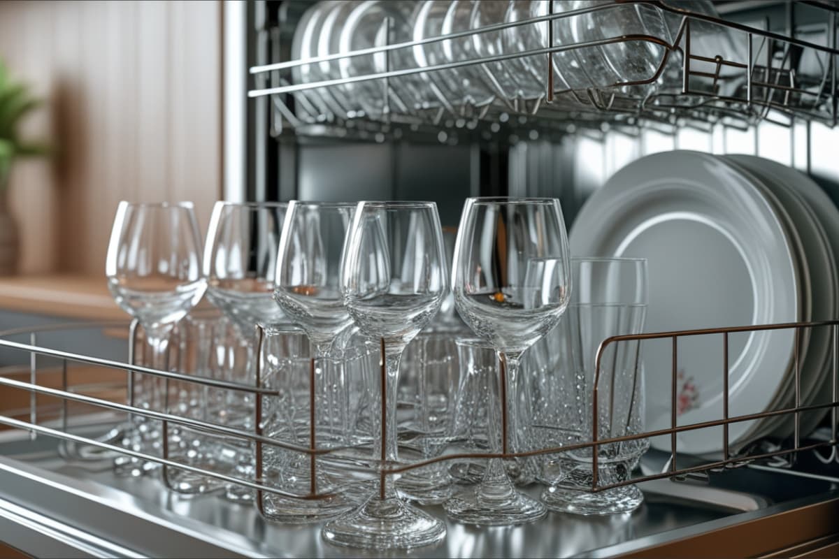 Technician from Queen City Appliance Service servicing a dishwasher